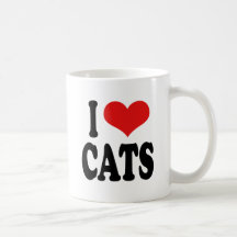 J'aime des chats tasses