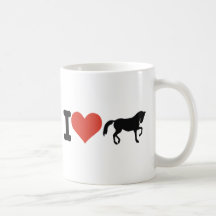 J'aime des chevaux mugs à café