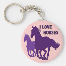 J'AIME DES CHEVAUX PORTE-CLÉ
