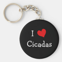 J'aime des cigales porte-clefs