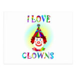 J'aime des clowns cartes postales