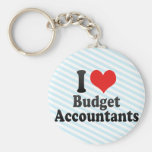 J'aime des comptables de budget porte-clé