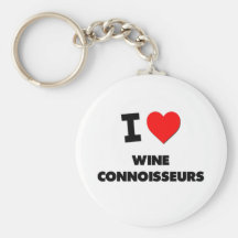 J'aime des connaisseurs de vin porte-clé