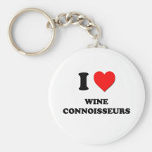 J'aime des connaisseurs de vin porte-clé