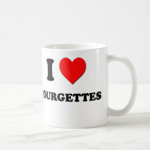J'aime des courgettes (la nourriture) mugs