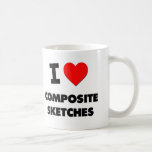 J'aime des croquis composés tasses