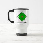 J'aime des diamants, tasse de voyage de base-ball