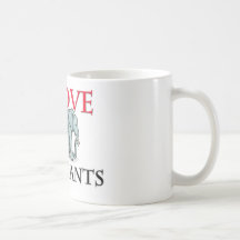 J'aime des éléphants tasse