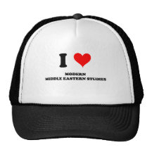 J'aime des études du Moyen-Orient modernes Casquettes
