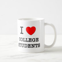 J'aime des étudiants universitaires mugs à café