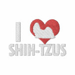 J'aime des femmes de Shih Tzus polos brodés
