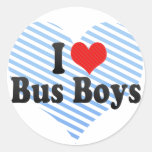 J'aime des garçons d'autobus adhésifs