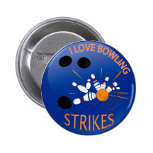 J'AIME DES GRÈVES DE ROULEMENT BADGE AVEC ÉPINGLE