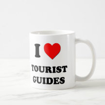 J'aime des guides touristiques tasse