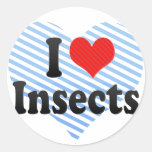 J'aime des insectes adhésifs ronds