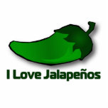 J'aime des Jalapenos Découpage En Acrylique