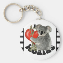 J'aime des koala porte-clefs
