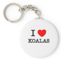 J'aime des koala porte-clés