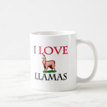 J'aime des lamas tasse à café
