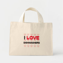 J'AIME DES LAVE-VAISSELLE SACS FOURRE-TOUT