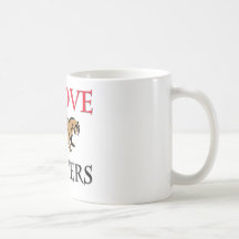 J'aime des loutres tasse