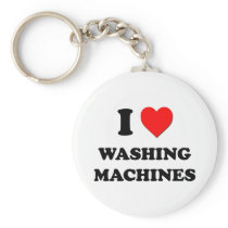 J'aime des machines à laver porte-clés