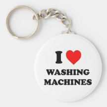 J'aime des machines à laver porte-clef
