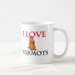 J'aime des marmottes tasse à café