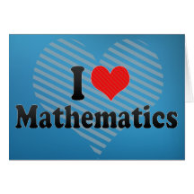 J'aime des mathématiques cartes