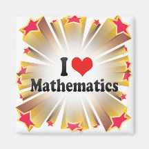 J'aime des mathématiques magnets pour réfrigérateur