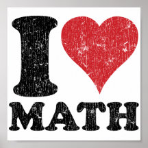 J'aime des maths affiches