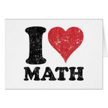 J'aime des maths cartes de vœux