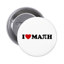 J'aime des maths pin's avec agrafe