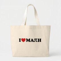 J'aime des maths sacs de toile