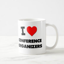 J'aime des organisateurs de conférence tasses