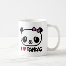 J'aime des pandas mug à café