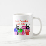"J'aime des petits gâteaux et des chats"--Cadeaux  Tasse À Café