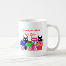 "J'aime des petits gâteaux et des chats"--Cadeaux  Tasse À Café