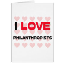 J'AIME DES PHILANTHROPES CARTE DE VŒUX
