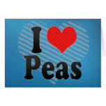 J'aime des pois cartes de vœux
