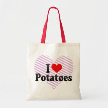 J'aime des pommes de terre sac fourre-tout