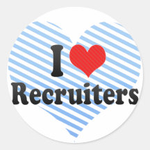 J'aime des recruteurs autocollants