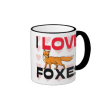 J'aime des renards mug