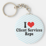J'aime des reps de services de client porte-clé