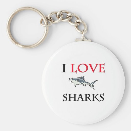 J'aime des requins porte-clefs