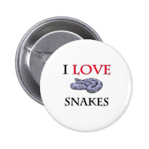 J'aime des serpents badge avec épingle