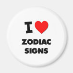 J'aime des signes de zodiaque aimant pour réfrigérateur