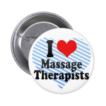 J'aime des thérapeutes de massage pin's