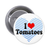 J'aime des tomates badges avec agrafe