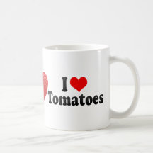 J'aime des tomates tasse à café